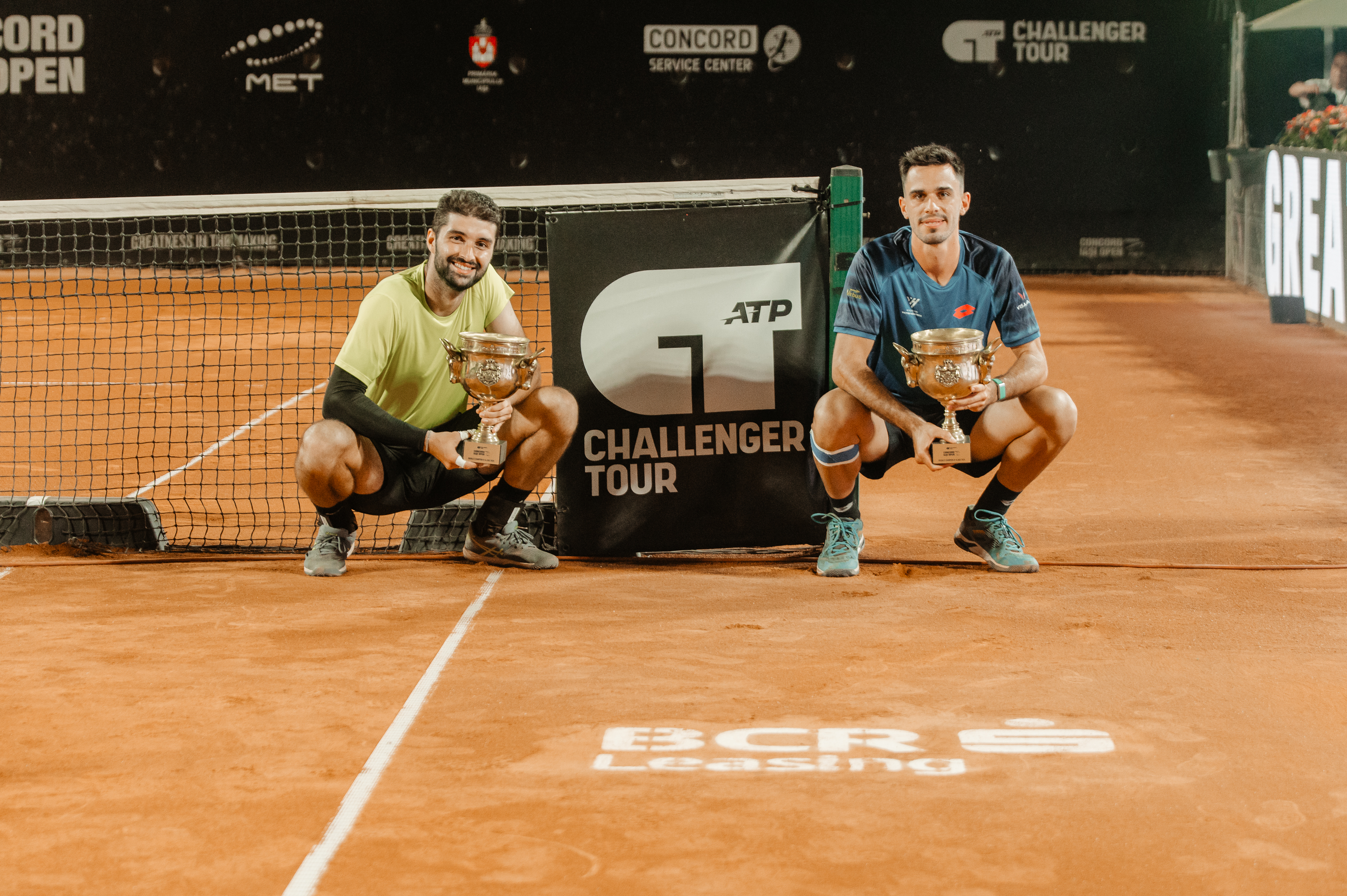 Cezar Crețu and Bogdan Pavel, the doubles champions at the Concord Iasi Open