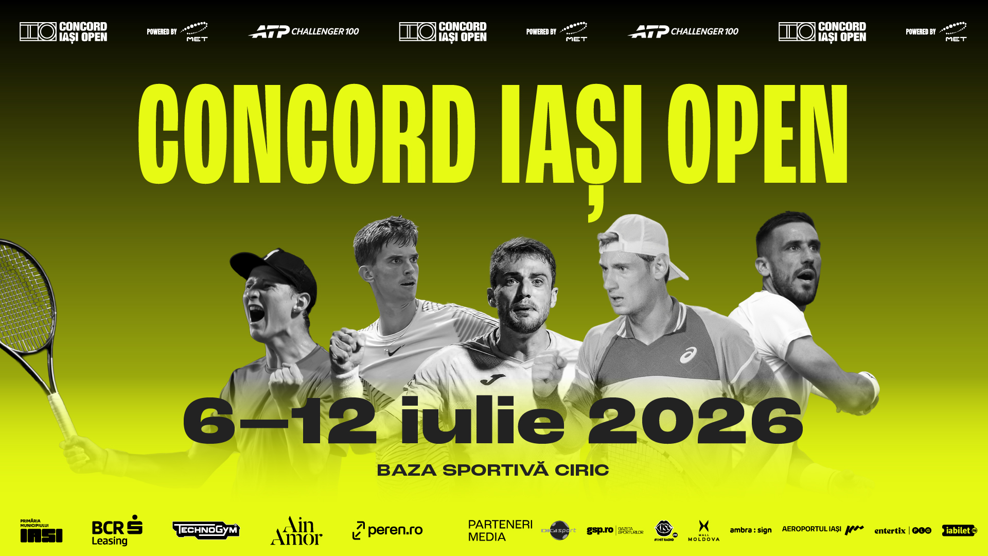Concord Iași Open powered by MET 2026: Romania's Strongest ATP Challenger Tournament