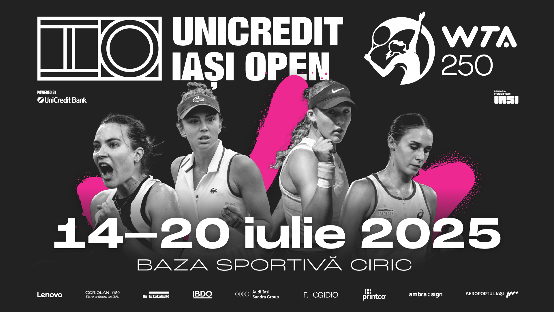 Iași will once again host the UniCredit Iași Open WTA 250 this coming July!